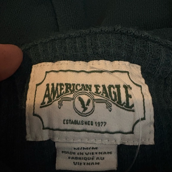 American Eagle Outfitters forest green oversized medium Hoodie Sweater comfy - Picture 5 of 5